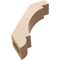 Ekena Millwork 3-inch W x 12-inch D x 12-inch H Aspen Rough Cedar Woodgrain TimberThane Knee Brace, Primed BRCUR03X12X12ASPRCPR - alternate 3